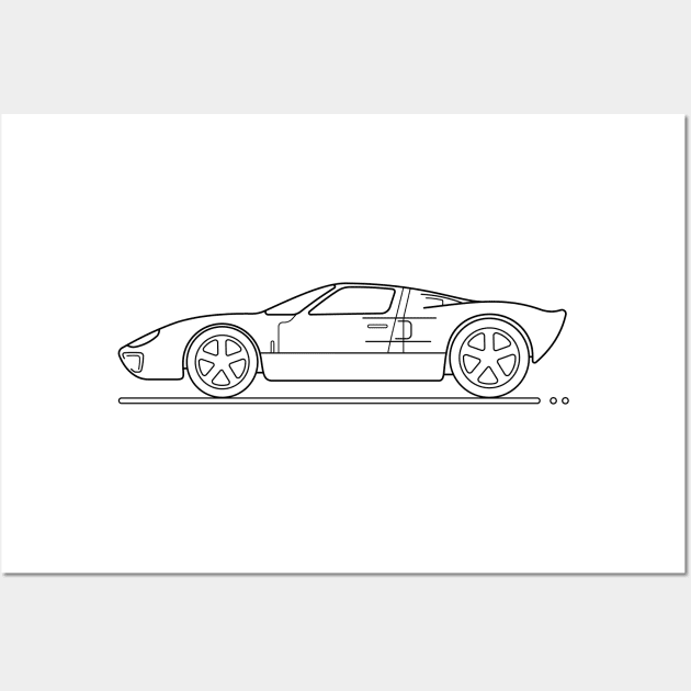 classic racing car b Wall Art by garistipis